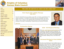 Tablet Screenshot of kansas-kofc.org